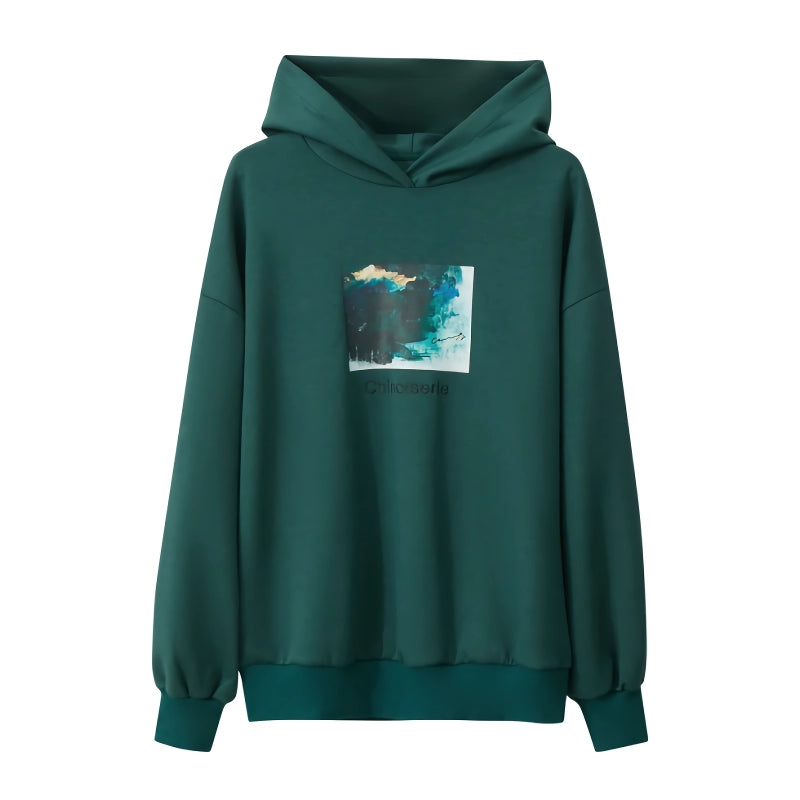 Lässiges Herbst-Kapuzenpullover