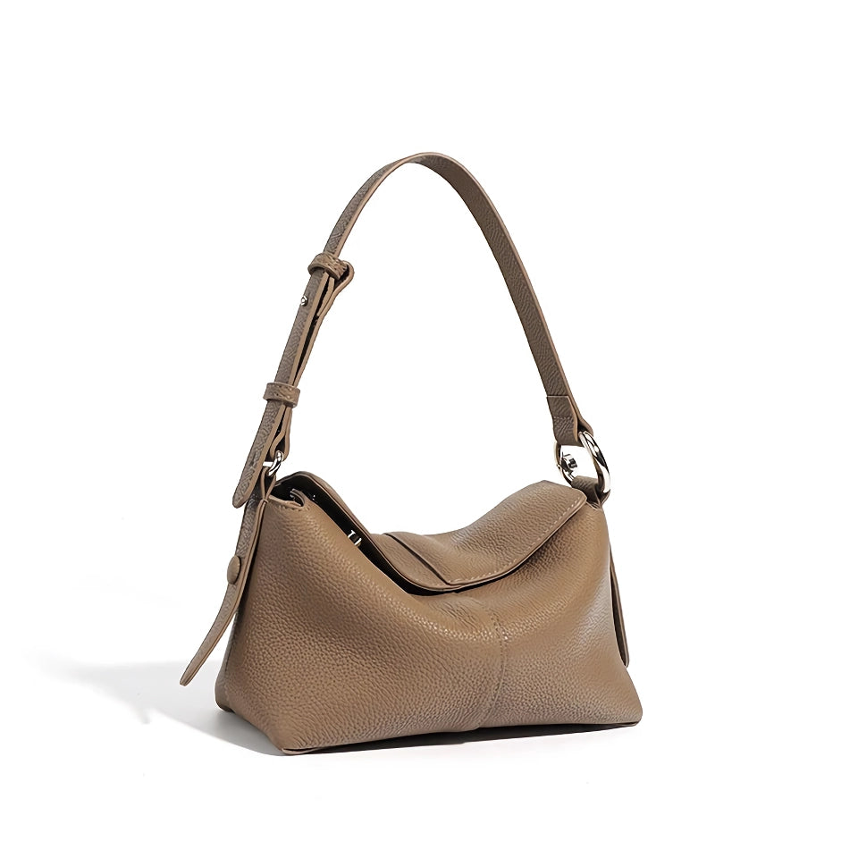 Bolso bandolera de piel auténtica para mujer con estilo