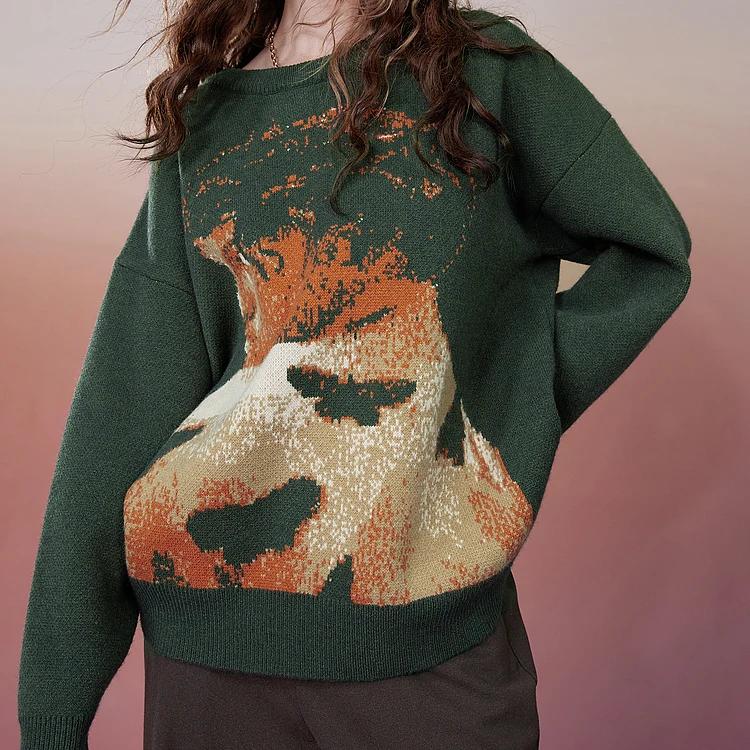 2000er Retro Pullover für Damen