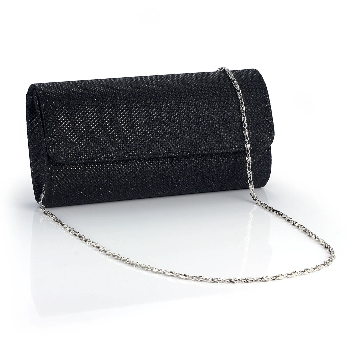Bolso de mano de lujo con cadena brillante tipo bandolera: bolso perfecto para bodas y fiestas