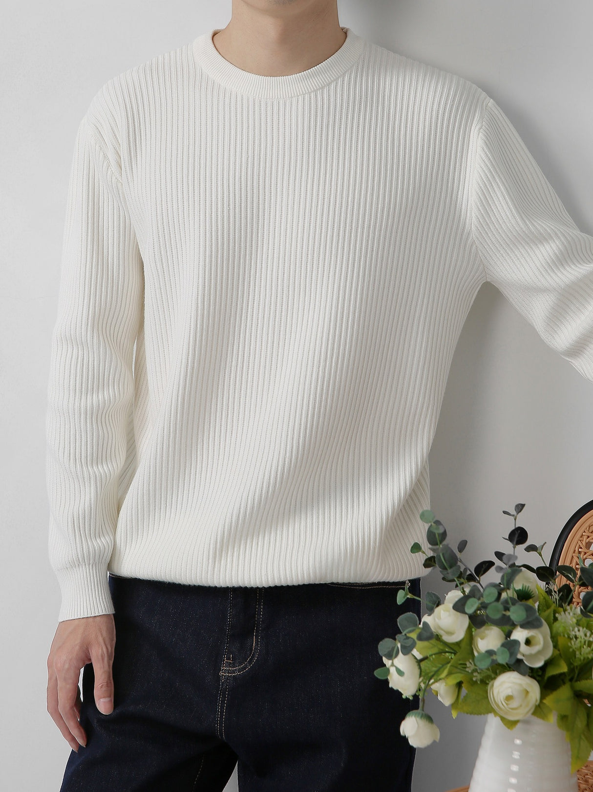 Lockeres und lässiges Retro-Oberteil im japanischen Stil mit koreanischer Textur