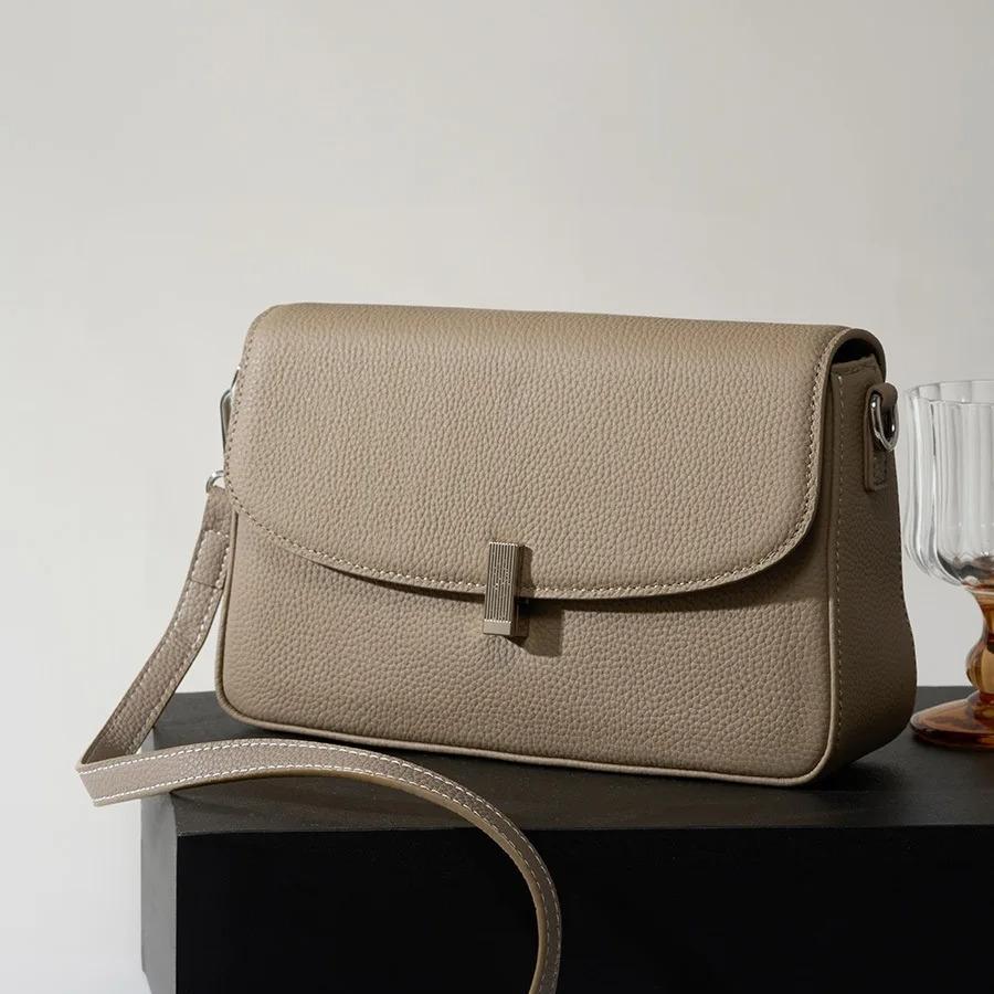 Umhängetasche für Damen aus echtem Leder