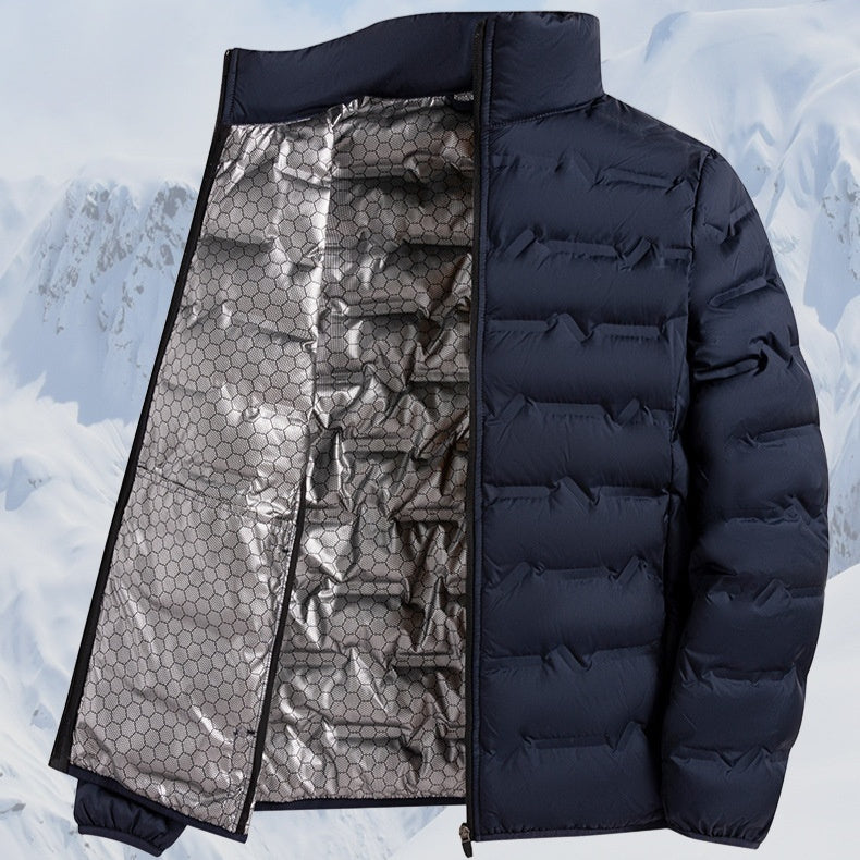 Warme Freizeit-Daunenjacke aus weißem Entendaunen für Herren aus Graphenmaterial