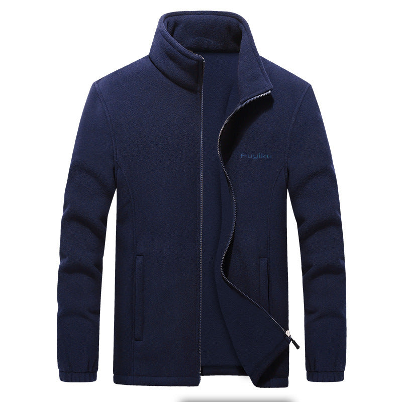 Chaqueta de hombre Chaqueta polar informal de otoño e invierno para hombre