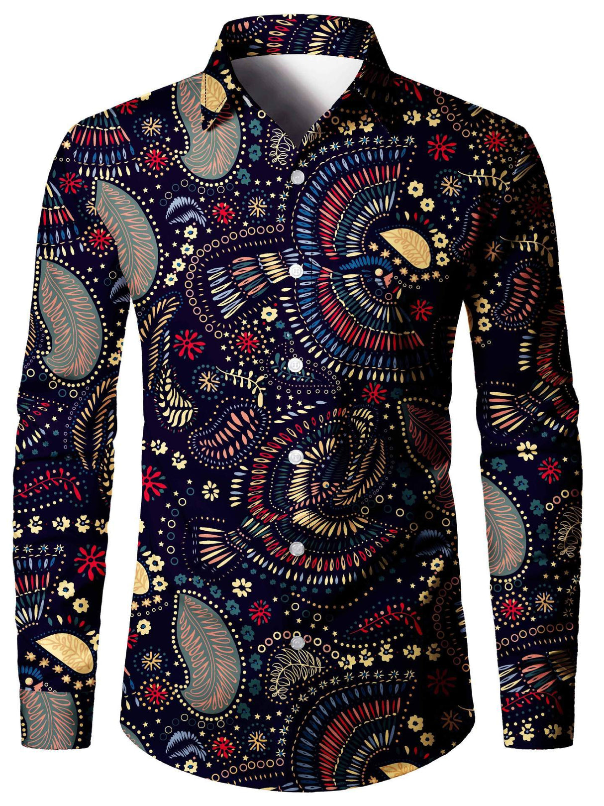 Camisa de hombre con impresión digital 3D estilo americano