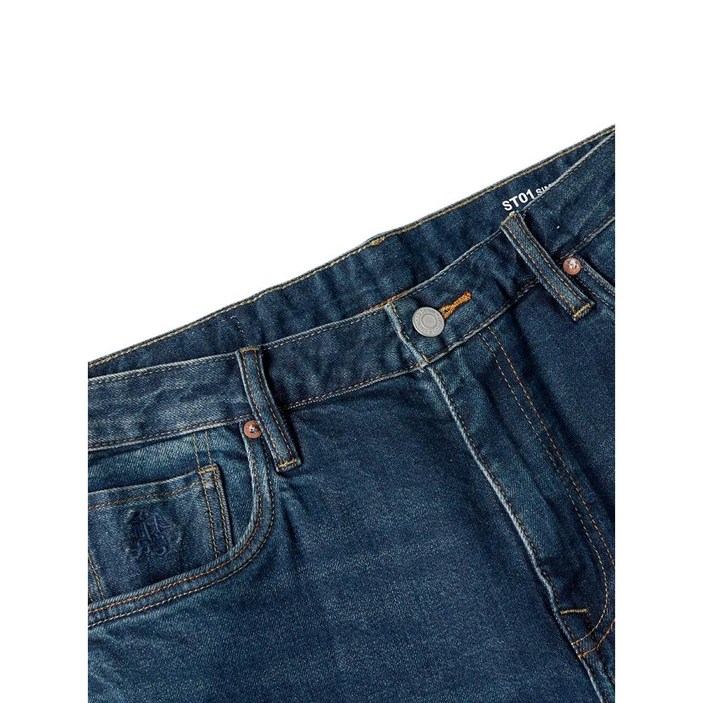 Slim Fit 13oz Jeans mit elastischer Selvedge