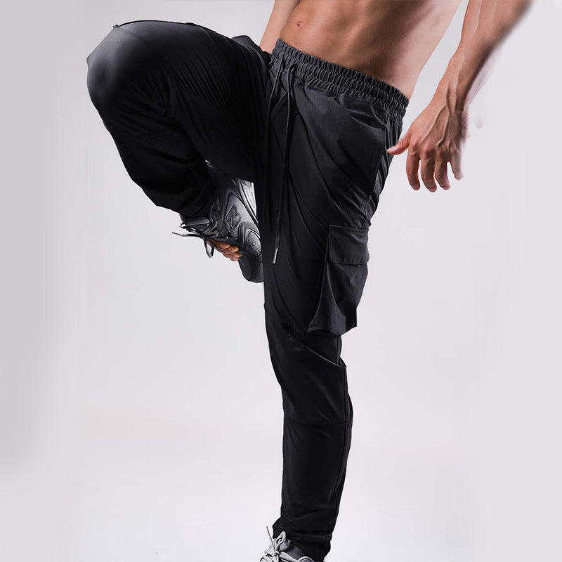 Overalls Hosen Dünne Elastische Leggings Lauf Training Jogginghose