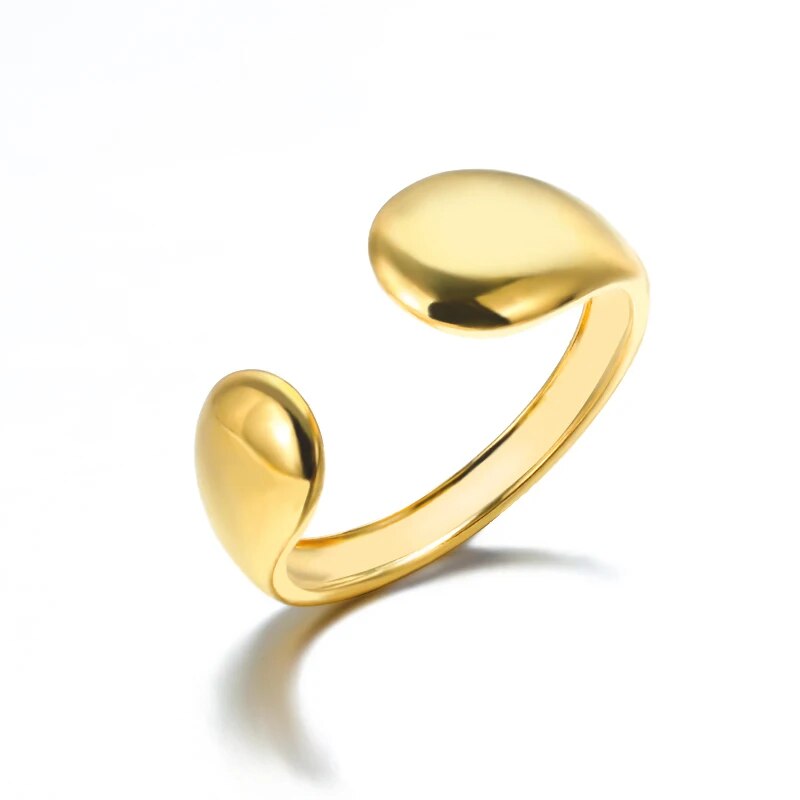 Schicke minimalistische Ringe aus Edelstahl für Damen