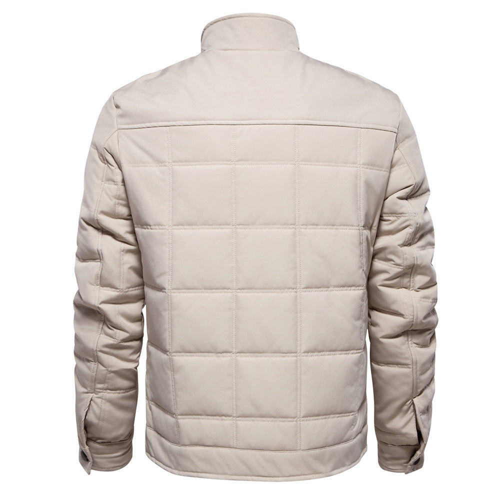 Chaqueta informal de moda para hombre con cuello alto y nuevo otoño e invierno