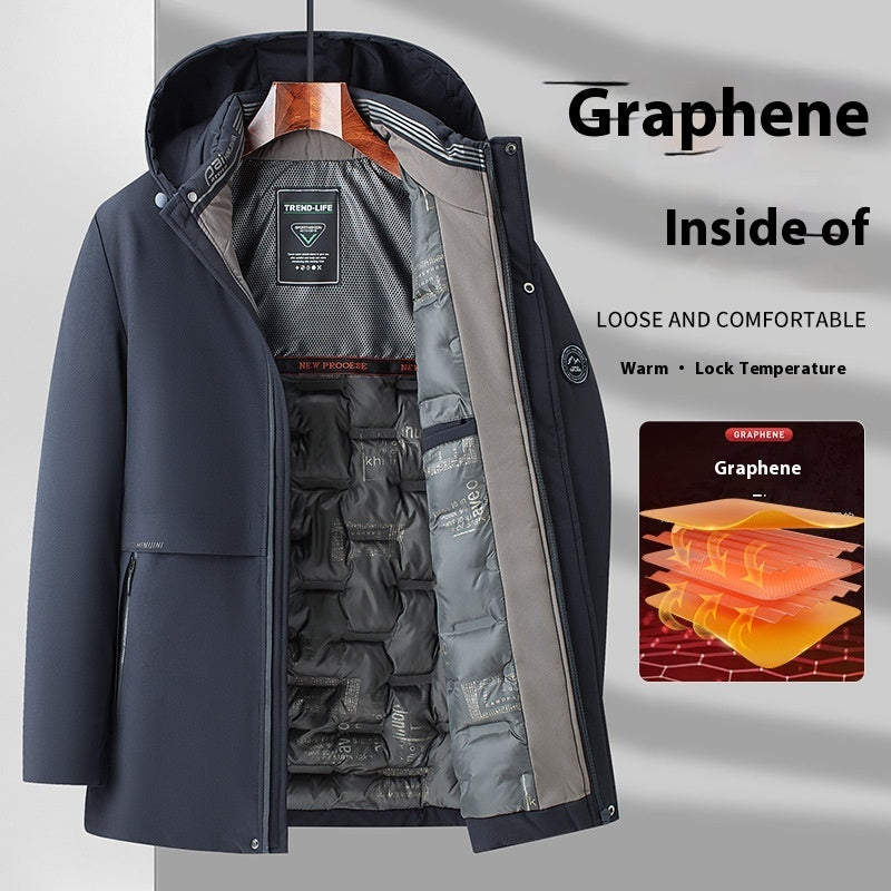 Chaqueta acolchada de algodón con grafeno para el tiempo libre y cálida para el invierno