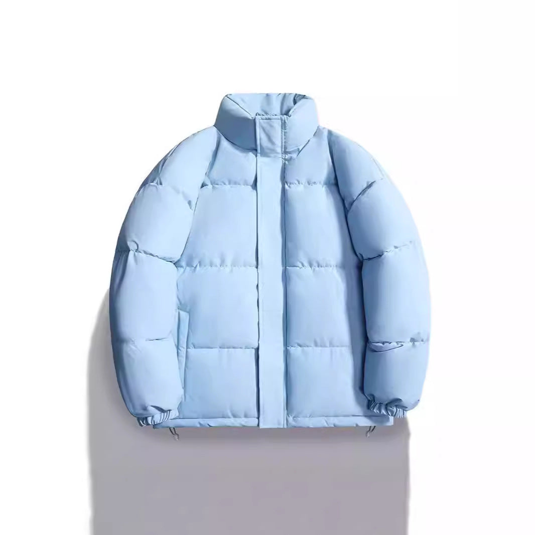 Chaqueta acolchada cálida de plumón de grafeno para parejas Chaqueta holgada con relleno de algodón Tide