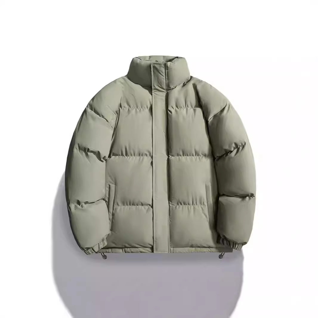 Chaqueta acolchada cálida de plumón de grafeno para parejas Chaqueta holgada con relleno de algodón Tide