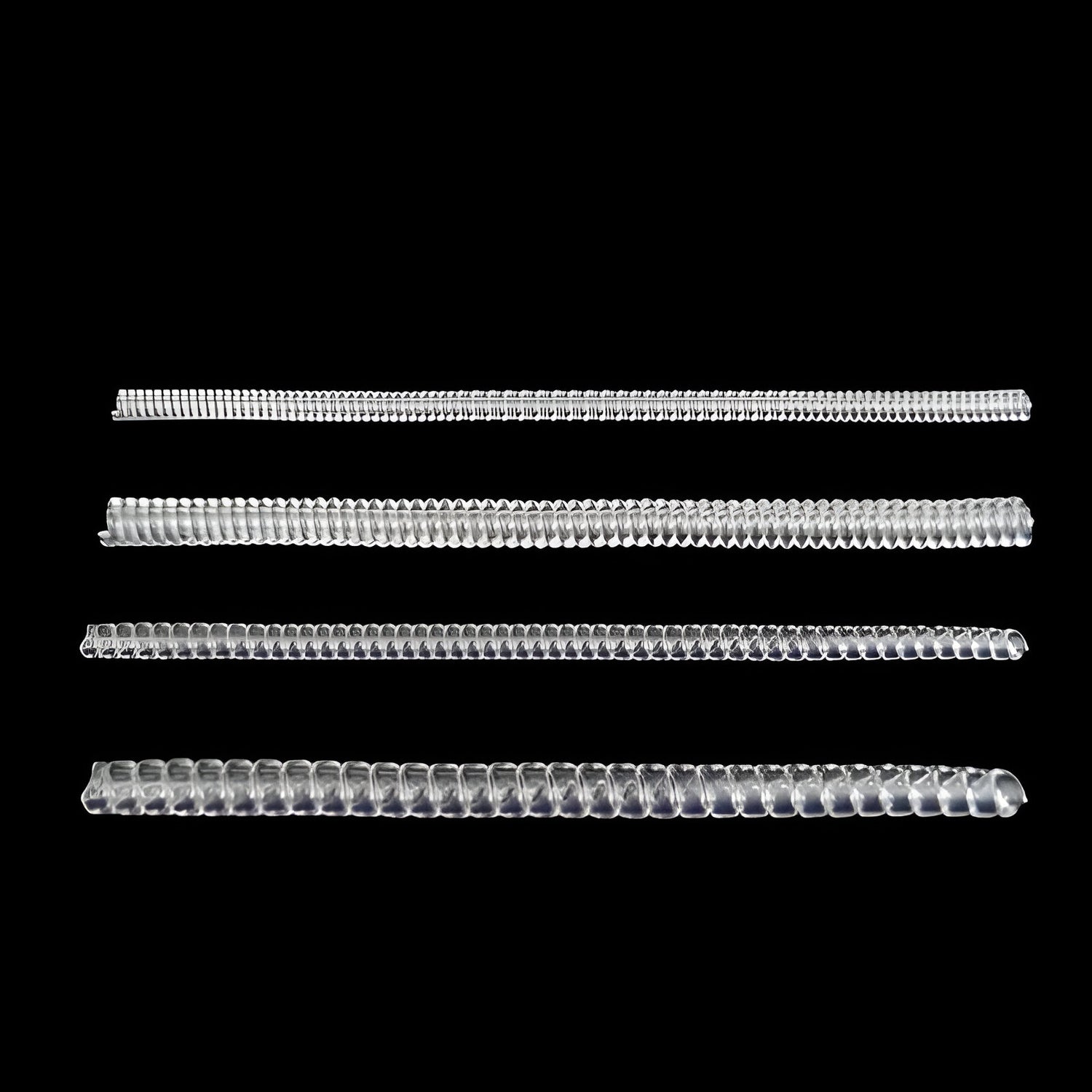 Reductor de tamaño de anillo ajustable: herramienta de cambio de tamaño transparente invisible para un ajuste perfecto (juego de 1 a 4 piezas)