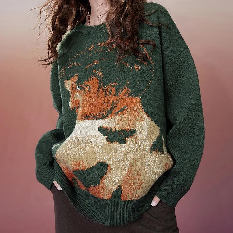 2000er Retro Pullover für Damen
