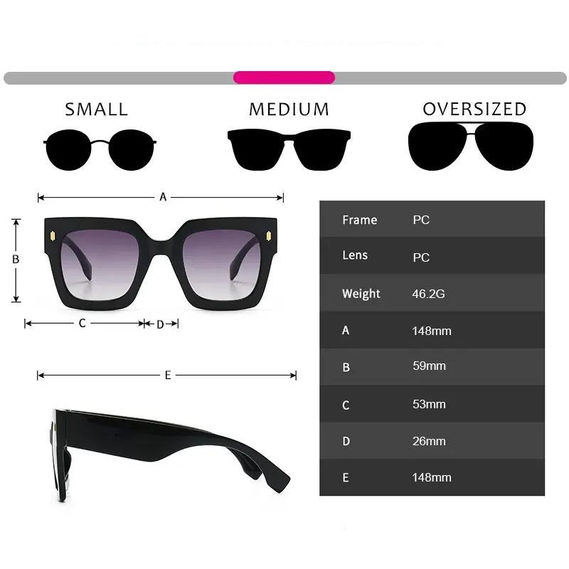 Cat-Eye-Sonnenbrille im Retro-Stil mit eckigem Rahmen