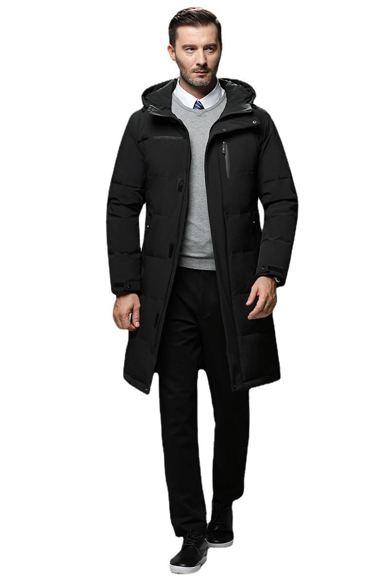 New Down Jacket Men's Mid-length Winter Thick Coat