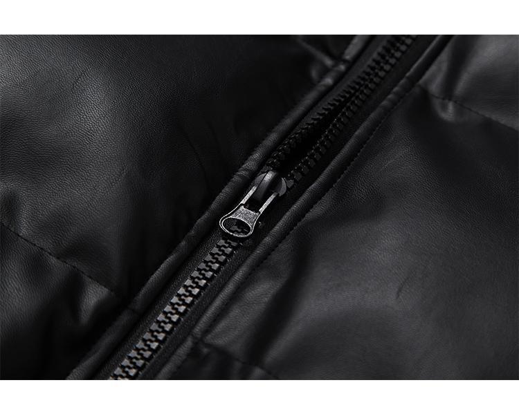 Lockerer, einfarbiger Baumwollmantel für Herren mit Stehkragen