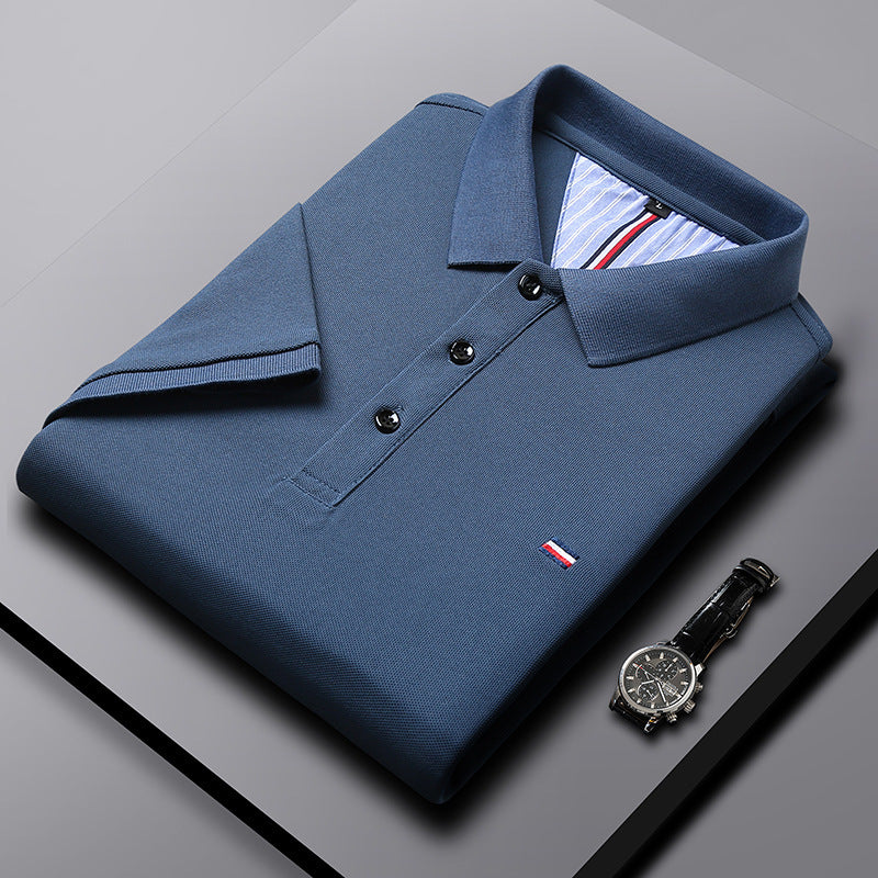 Camiseta tipo polo de verano para hombre, camiseta de manga corta con solapa, camiseta de verano moderna, ligera, informal, con cuello