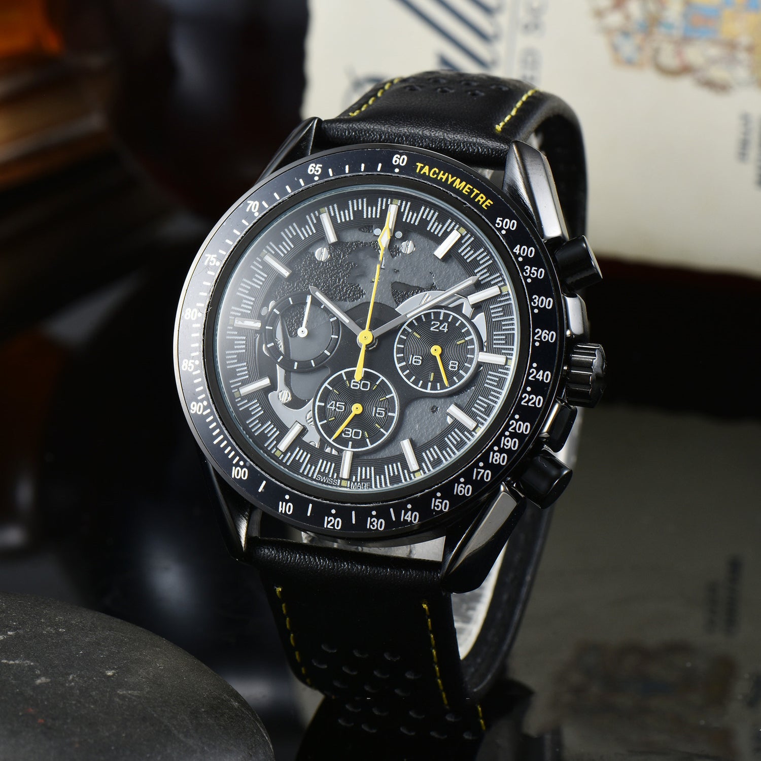 Men's Business 6 Hand Full Function Quartz Watch - Dazpy
