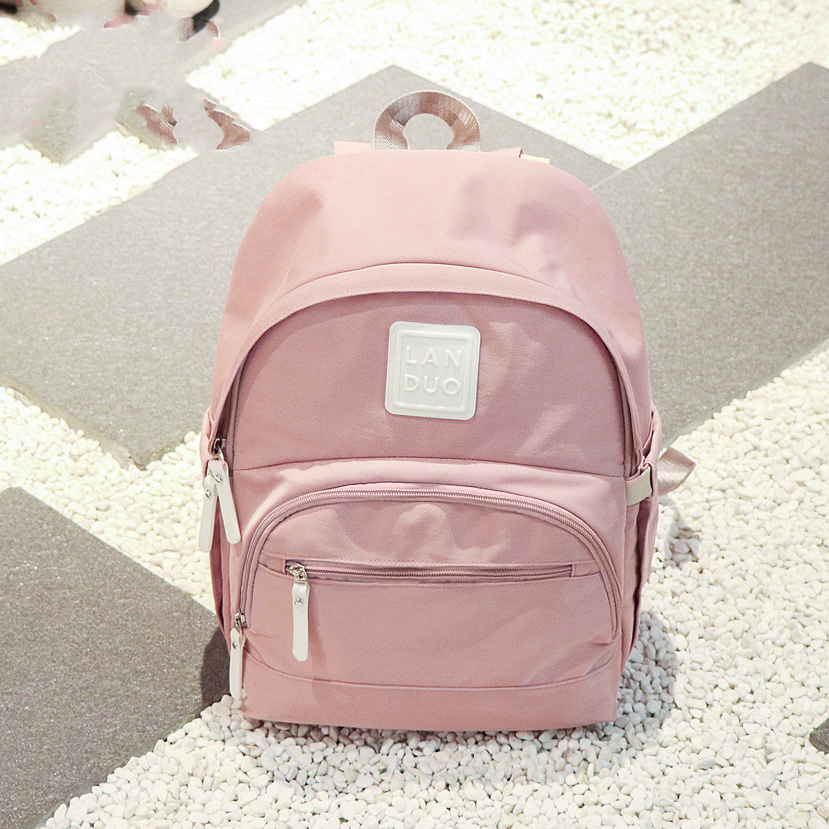 Waterproof Multifunctional Bright Color Double Shoulder Mother And Baby Bag - Dazpy