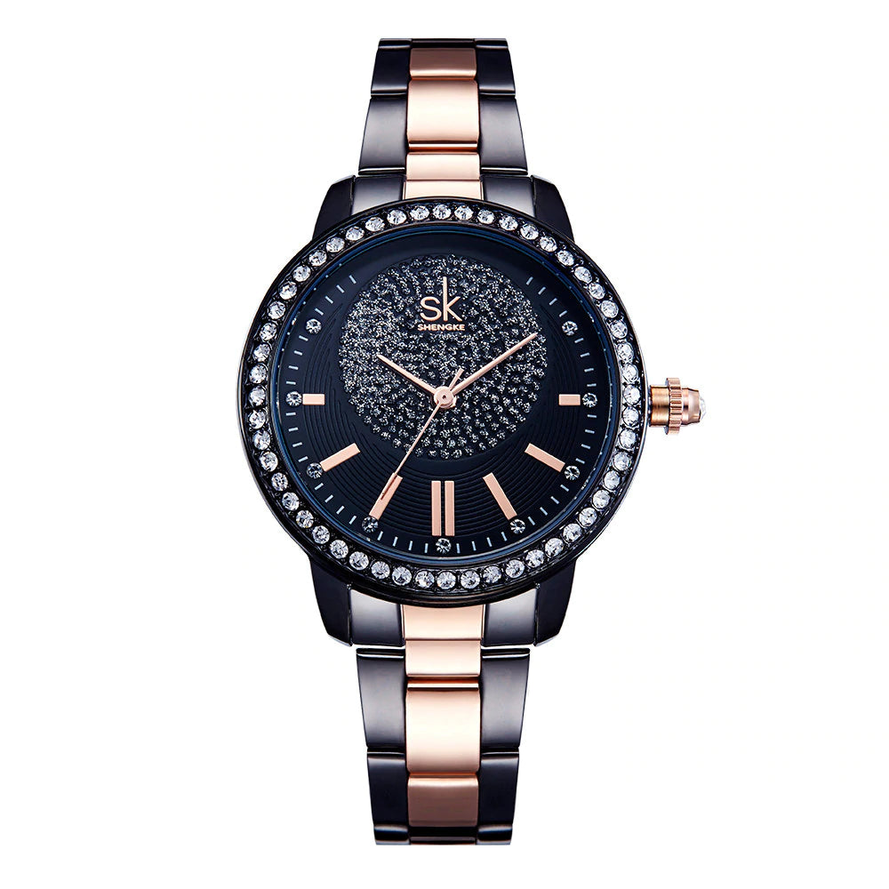 Women's Rhinestone Decor Quartz Wristwatches - Dazpy