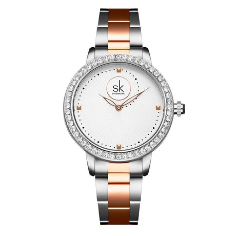 Women's Rhinestone Decor Quartz Wristwatches - Dazpy