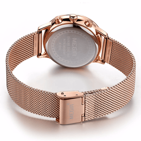 Women's Elegant Mesh Bracelet Watch - Dazpy