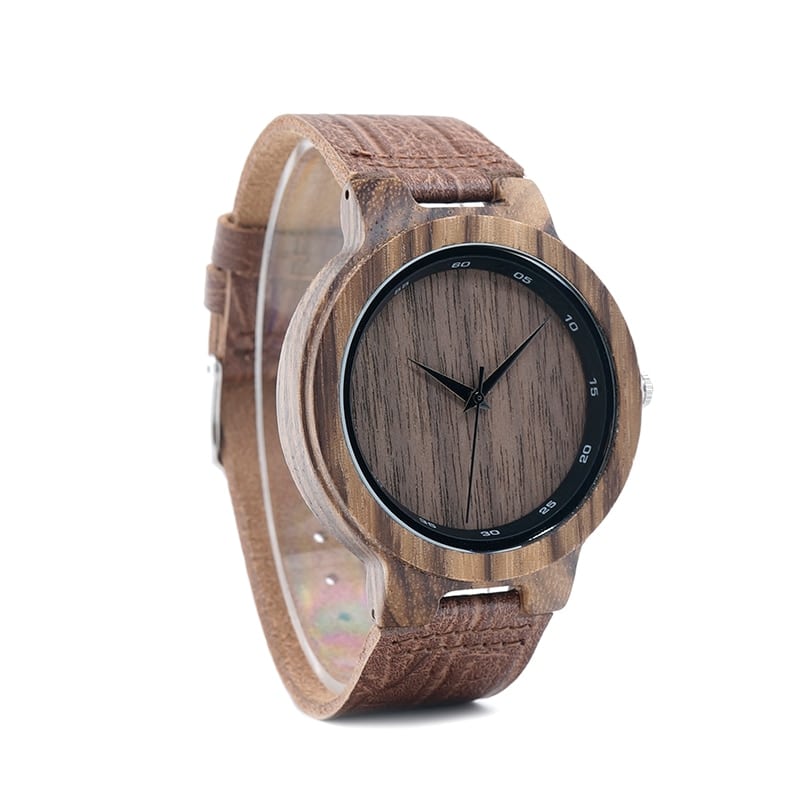 Men's Brown Leather Watch - Dazpy