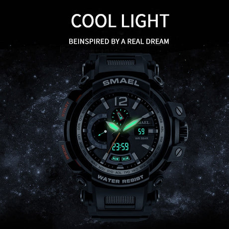 Military Waterproof Sports Watches With Dual Display for Men - Dazpy