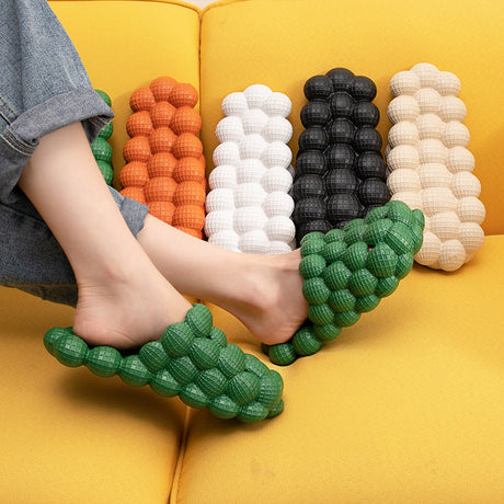 Outer Wear Creative Herringbone Baotou Thick-soled Bathroom Slippers - Dazpy