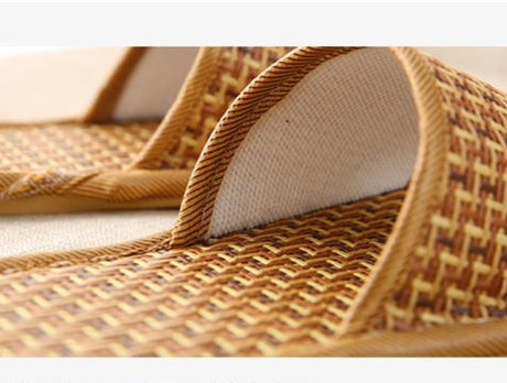 Rattan Mat Rattan Woven Rattan Straw Woven Slippers - Dazpy
