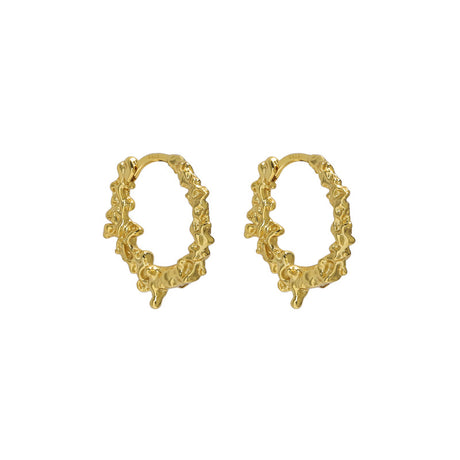 Geometrically Irregular Textured Earrings - Dazpy