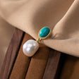 Sterling Silver Natural Pearl Earrings - Dazpy