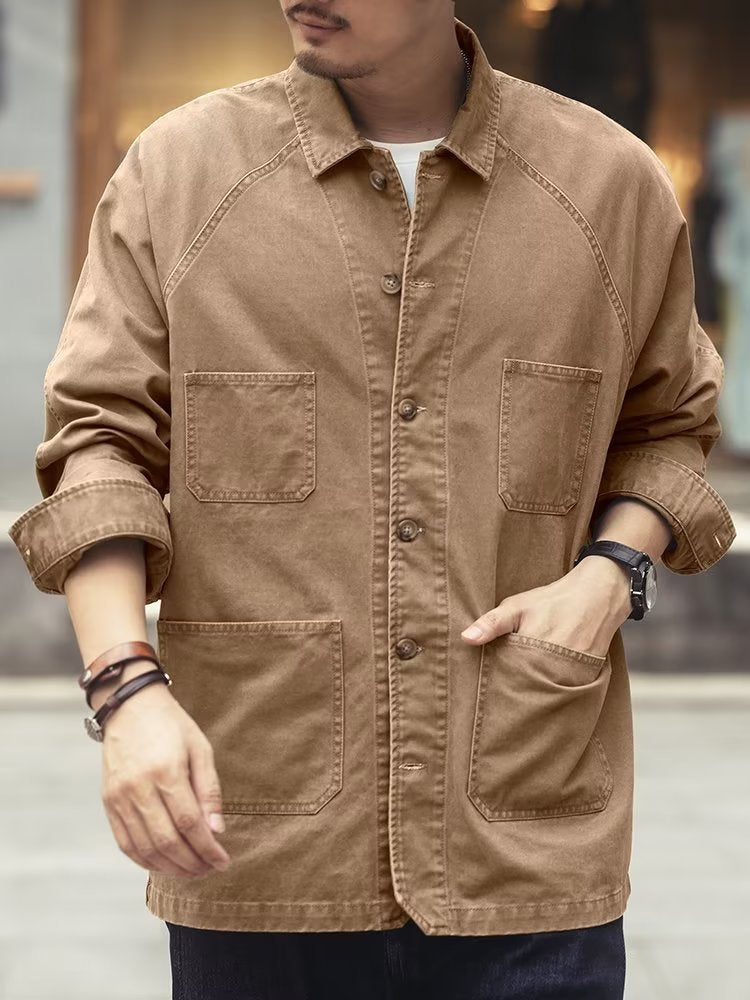 Chaqueta vaquera informal y versátil para hombre