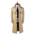 Men's Trench Coat Super Long Over The Knee Slim Business Casual