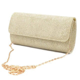 Luxury Shiny Chain Crossbody Clutch - Perfect Wedding & Party Bag