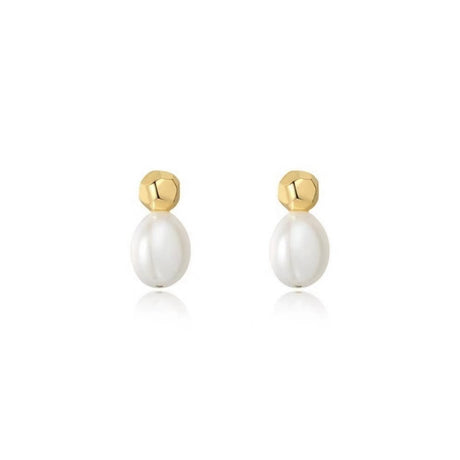 Women's Fashion Pearl Silver Ear Studs - Dazpy