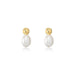 Women's Fashion Pearl Silver Ear Studs - Dazpy