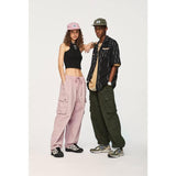 Unisex Safari Style Cargo Pants with Flap Pockets