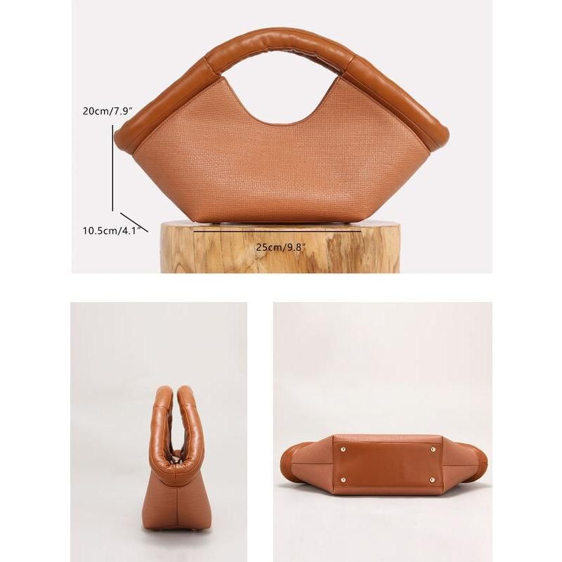 Bolso de hombro de cuero vegano de moda para mujer