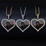 Photos Custom Love Shapes Pendant Necklace - Dazpy