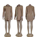 Women's Long-Sleeve Plaid Shirt Dress