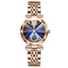 Women's Fashionable Multi-pronged Gradient Glass With Diamond Face Watch - Dazpy