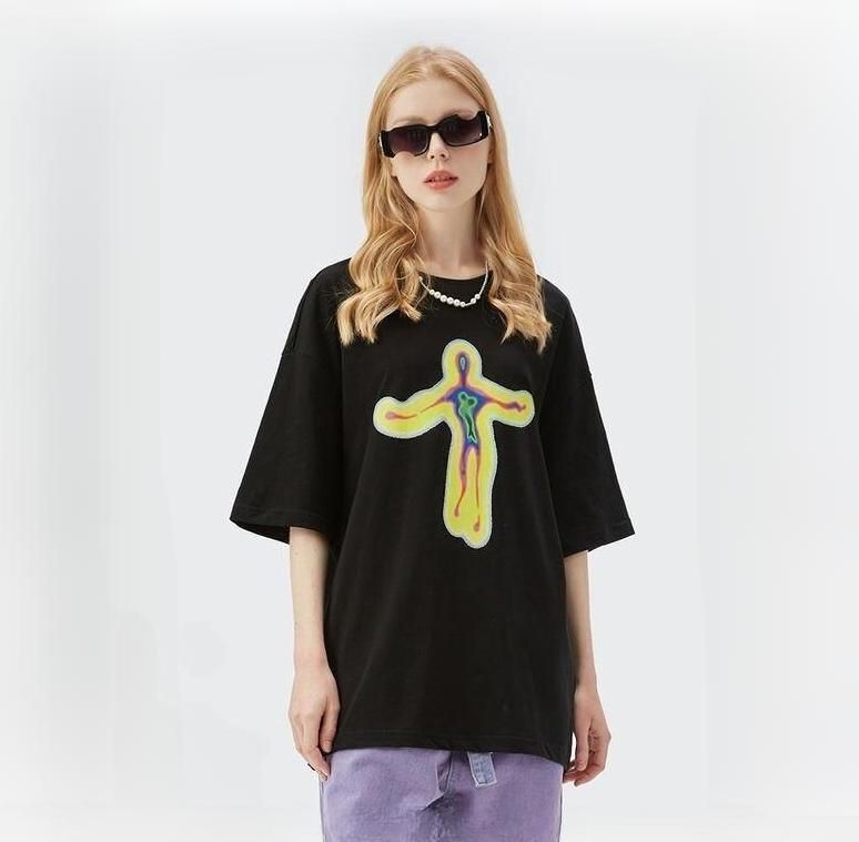 Oversized Hip Hop Graphic T-Shirt