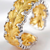 Women's Gold-plated Gingko Leaf Ring - Dazpy