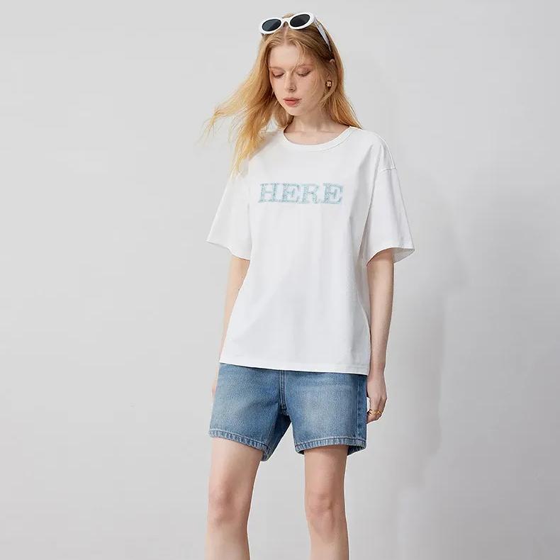 High-Waist-Jeansshorts für Damen