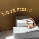 Couple Light Projection LOVE Simple Ring - Dazpy