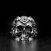 Men's Vintage Sterling Silver Skull Ring - Dazpy