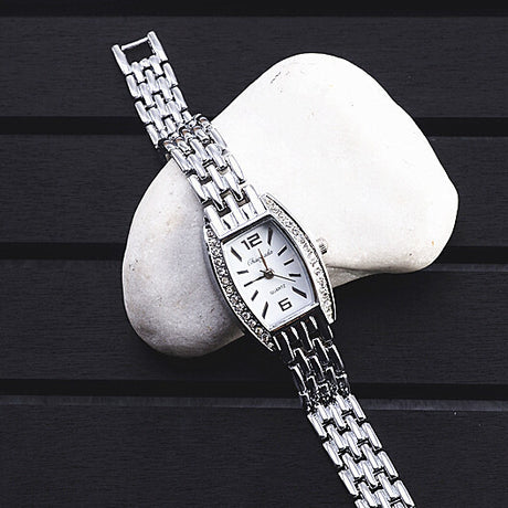 Women's Square Dial Diamond Bracelet Watch - Dazpy