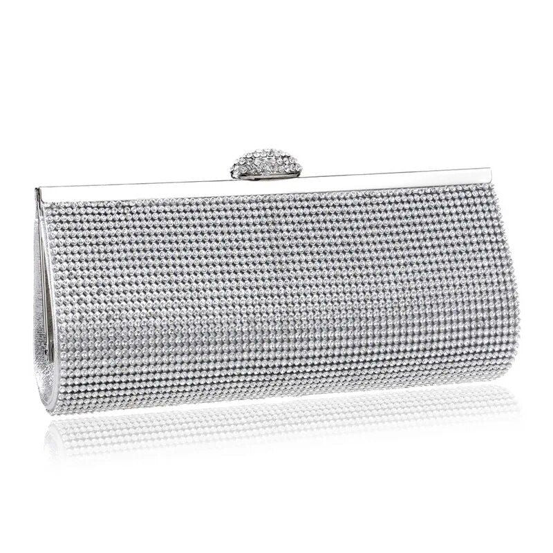 Clutch de noche con diamantes de imitación de Glamorous para mujer